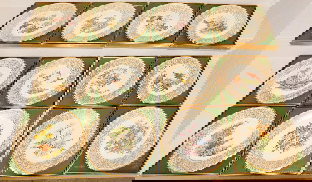 12 Lenox Porcelain Plates by Boehm (1 of 8)