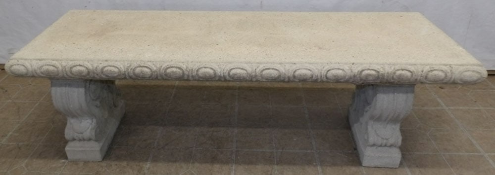 Cast Concrete 3 Part Yard Bench (1 of 3)