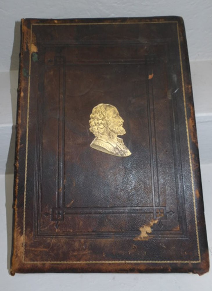 Large Antique Leather Book Entitled "The Stage & Its Stars" (1 of 4)