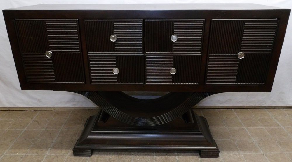 Modern Sideboard: Modern Sideboard . 58 1/4" W 19" D 38 1/4" H ALL DESCRIPTIONS AND ANY CONDITION STATEMENT GIVEN BY LANGSTON AUCTION GALLERY ARE STRICTLY OPINIONS AND LANGSTON'S SHALL HAVE NO RESPONSIBILITY FOR ERRORS