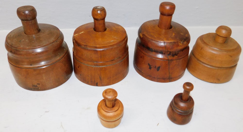6 Antique Butter Molds (1 of 2)