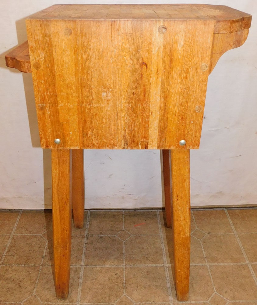 Hollow Elmwood Butcher Block Stand (1 of 5)