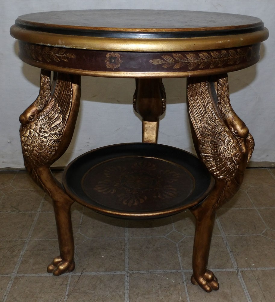 Paint Decorated Swan Base Stand (1 of 3)