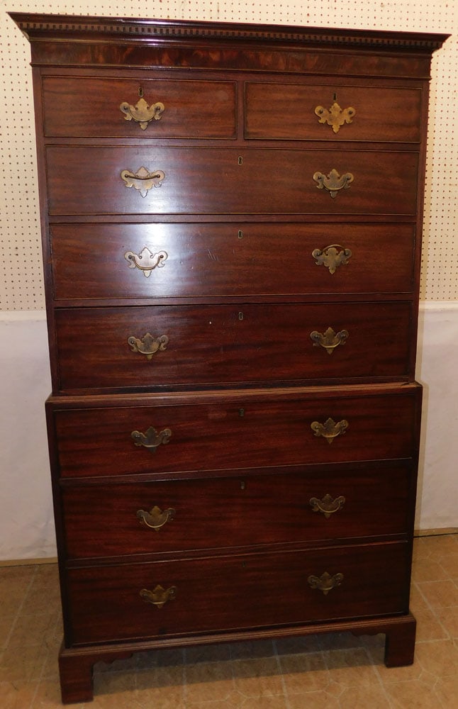 19th Century Mahogany two part Chest on Chest (1 of 7)