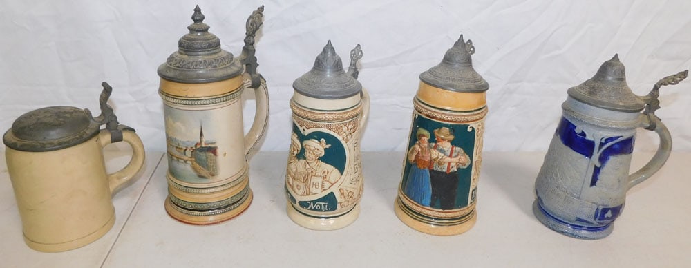 Lot of German Beer Steins (1 of 3)