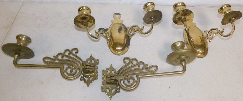 2 Pair of Brass Sconces (1 of 3)