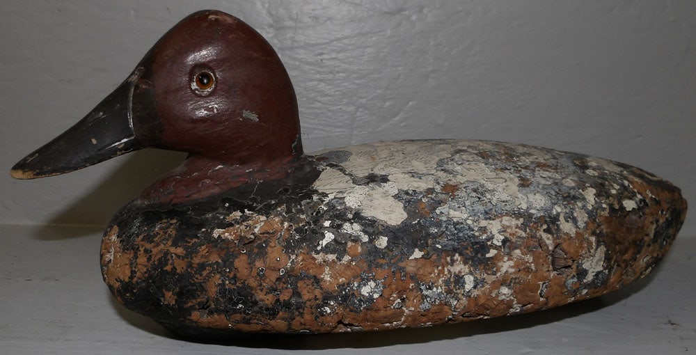 Antique Painted Cork Duck Decoy (1 of 3)