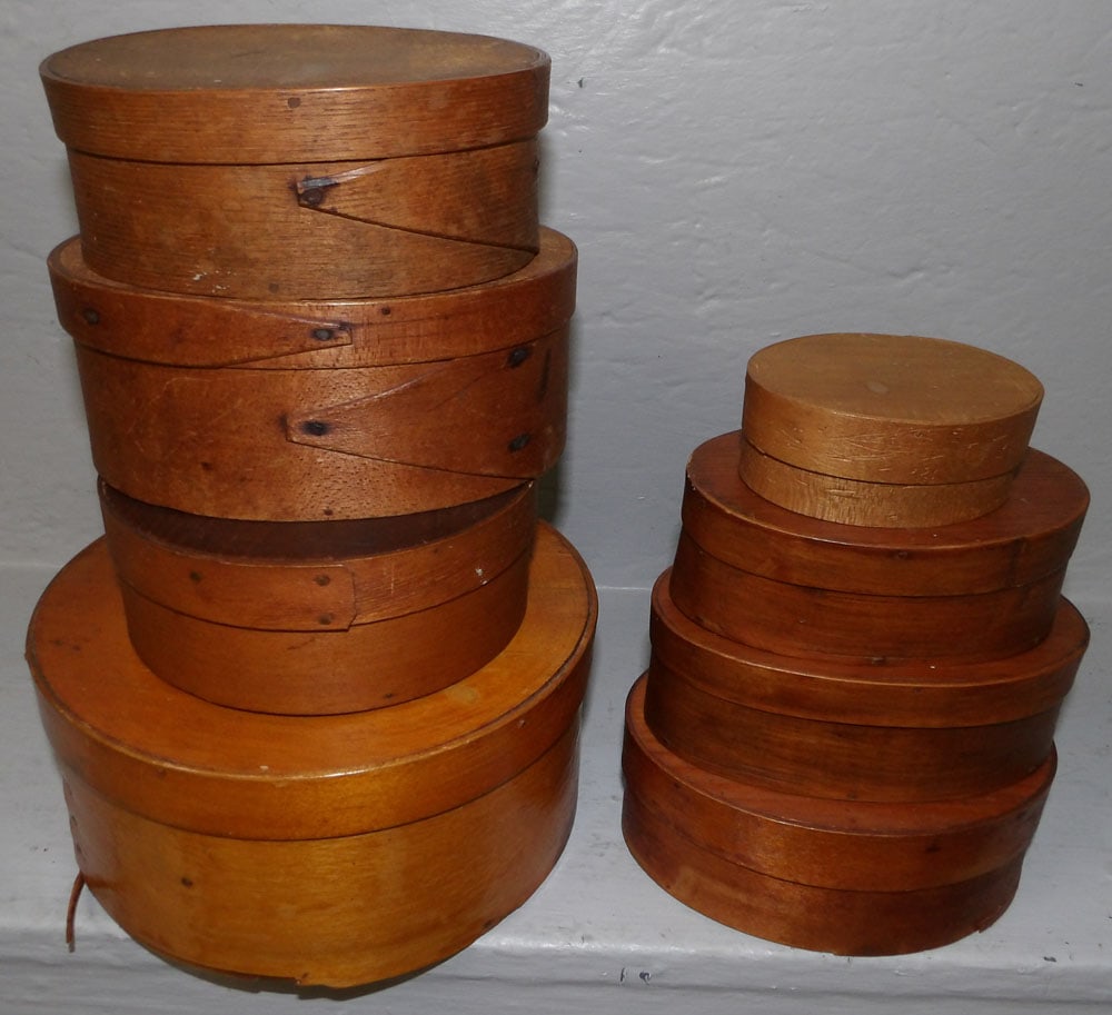 Lot of Antique Pantry Boxes (1 of 1)