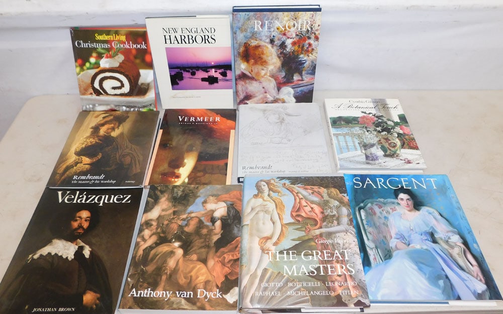 Eleven Coffee Table Books: Eleven Coffee Table Books. ALL DESCRIPTIONS AND ANY CONDITION STATEMENT GIVEN BY LANGSTON AUCTION GALLERY ARE STRICTLY OPINIONS AND LANGSTON'S SHALL HAVE NO RESPONSIBILITY FOR ERRORS OR OMISSIONS. THE