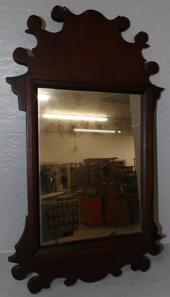Small Pine Framed Mirror (1 of 2)