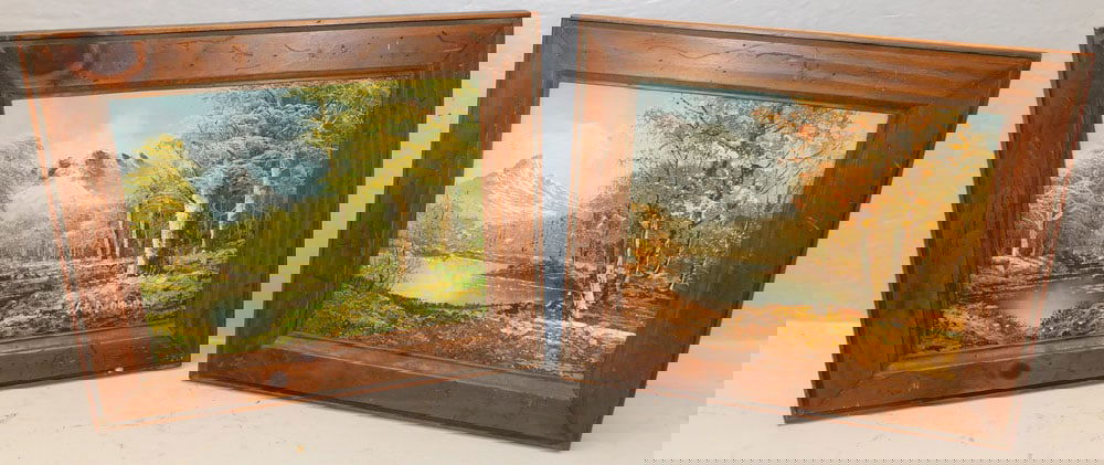 Two Framed Oil on Boards Artist Signed (1 of 6)