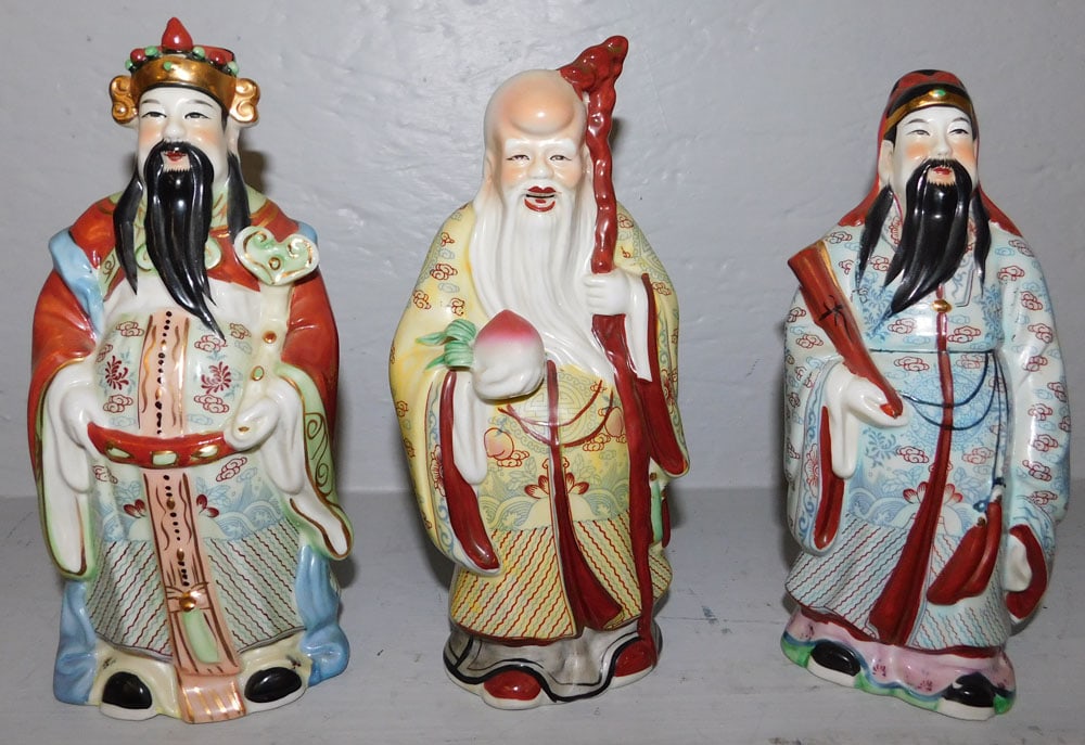 three oriental porcelain figurines (1 of 4)