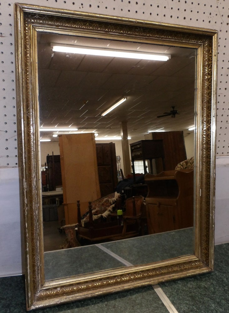 antique gilded frame mirror (1 of 3)