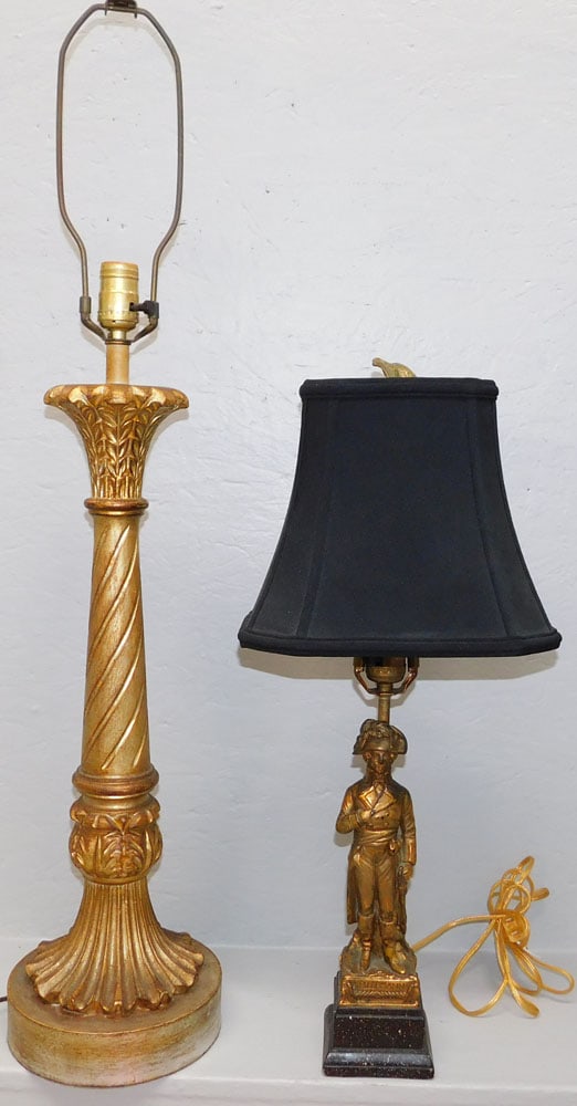 2 gilded resin lamps (1 of 2)