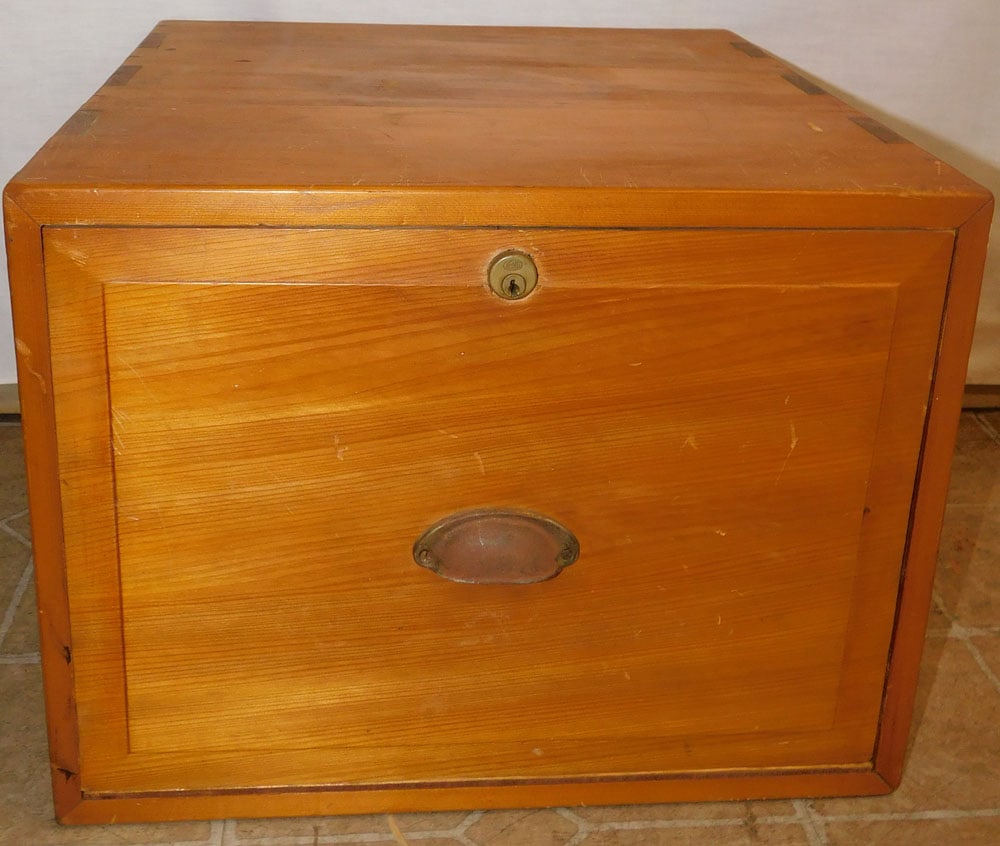 pine dovetailed filing cabinet (1 of 3)