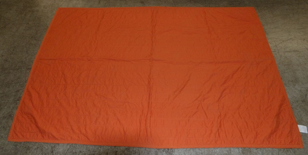 handmade type quilt: handmade type quilt. 63 by 92 ALL DESCRIPTIONS AND ANY CONDITION STATEMENT GIVEN BY LANGSTON AUCTION GALLERY ARE STRICTLY OPINIONS AND LANGSTON'S SHALL HAVE NO RESPONSIBILITY FOR ERRORS OR OMISSIONS. 