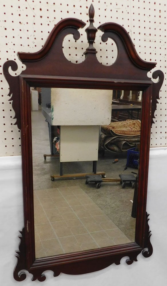mahogany framed mirror (1 of 3)