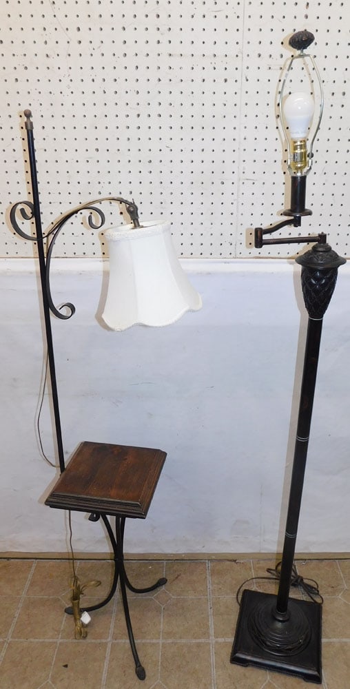 Two metal floor lamps (1 of 5)
