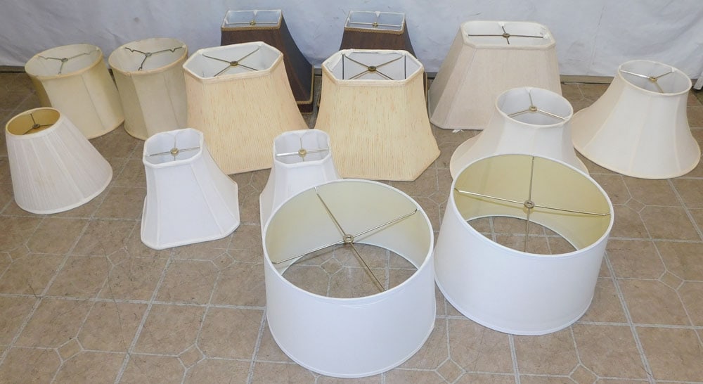 lot of lamp shades (1 of 2)