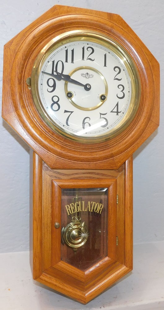 Oak Regulator Wall Clock (1 of 3)