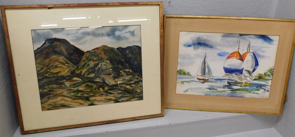 Two Framed Watercolors Artist Signed (1 of 4)