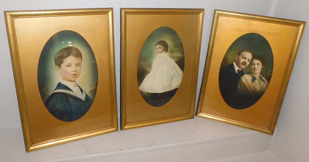 3 framed vintage photos (1 of 5)