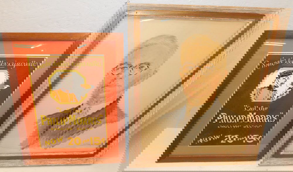 2 framed advertisements (1 of 5)