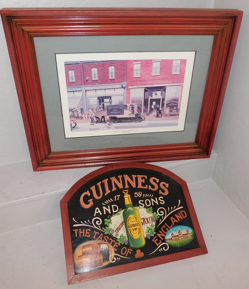 2 framed advertisements (1 of 2)