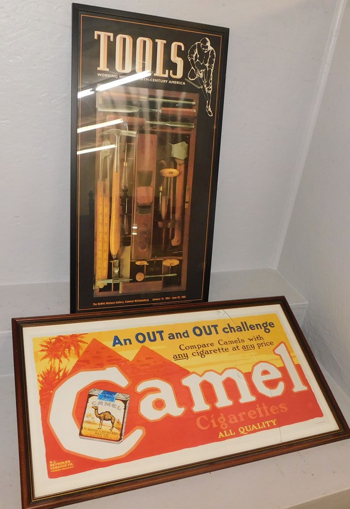 2 framed advertisements (1 of 6)