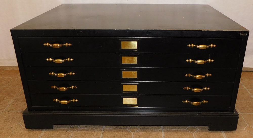 painted tool chest with five drawers (1 of 4)