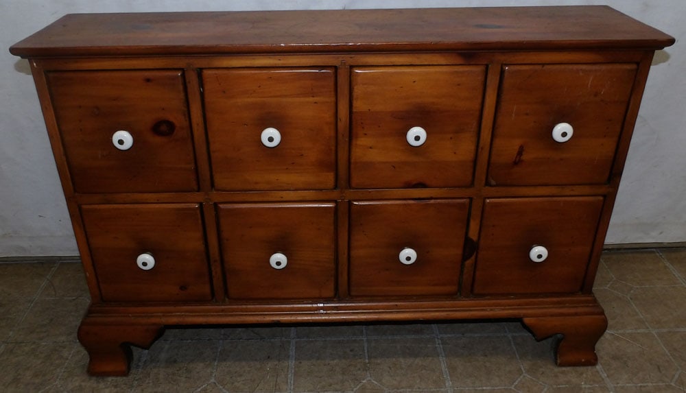 Pine Six Drawer Apothecary Cabinet (1 of 4)