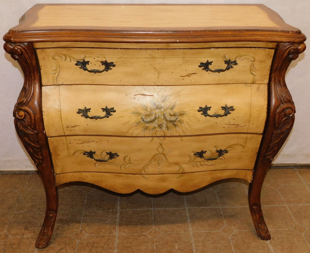 Painted Three Drawer Commode by Bombay (1 of 5)