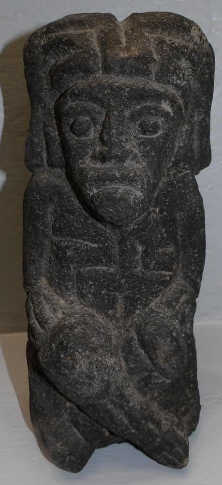 Pre Colombian Style Carved Stone Figure (1 of 3)