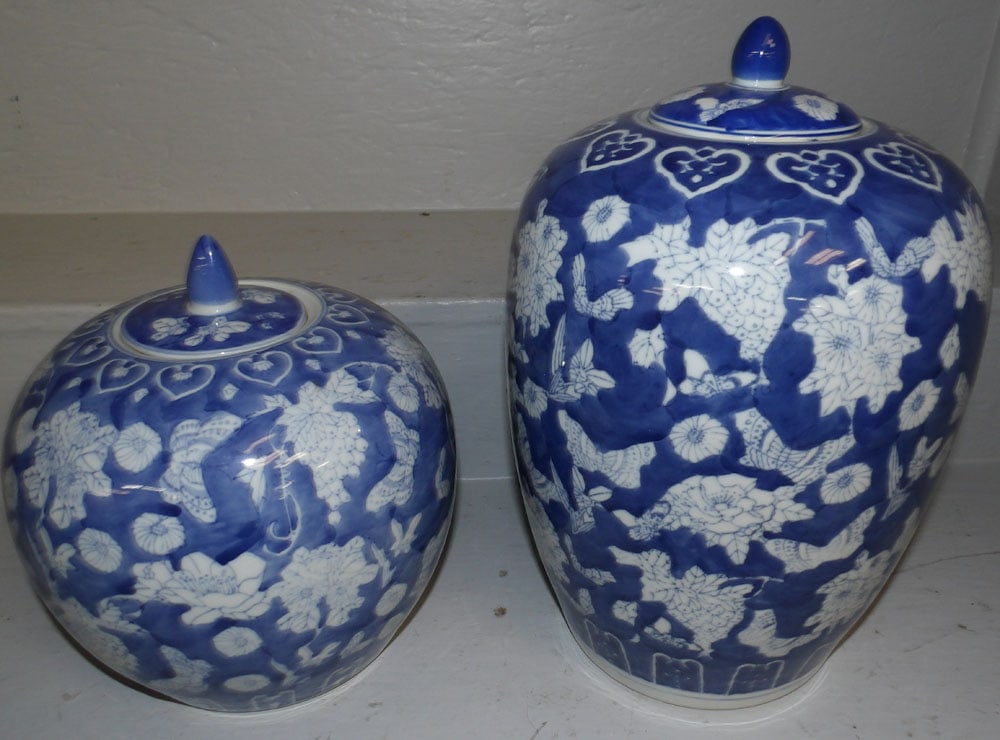 Oriental Porcelain Covered Jar & Covered Urn (1 of 6)