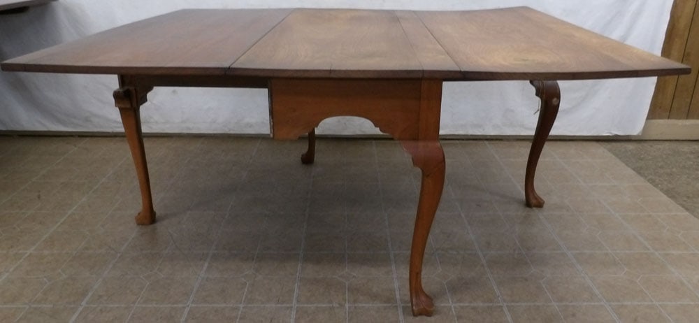 19th Century Walnut Drop Leaf Dining Table (1 of 5)