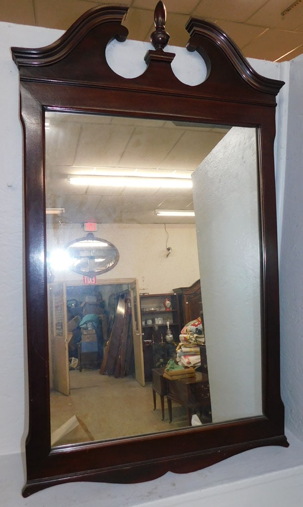 Mahogany Framed Mirror (1 of 4)