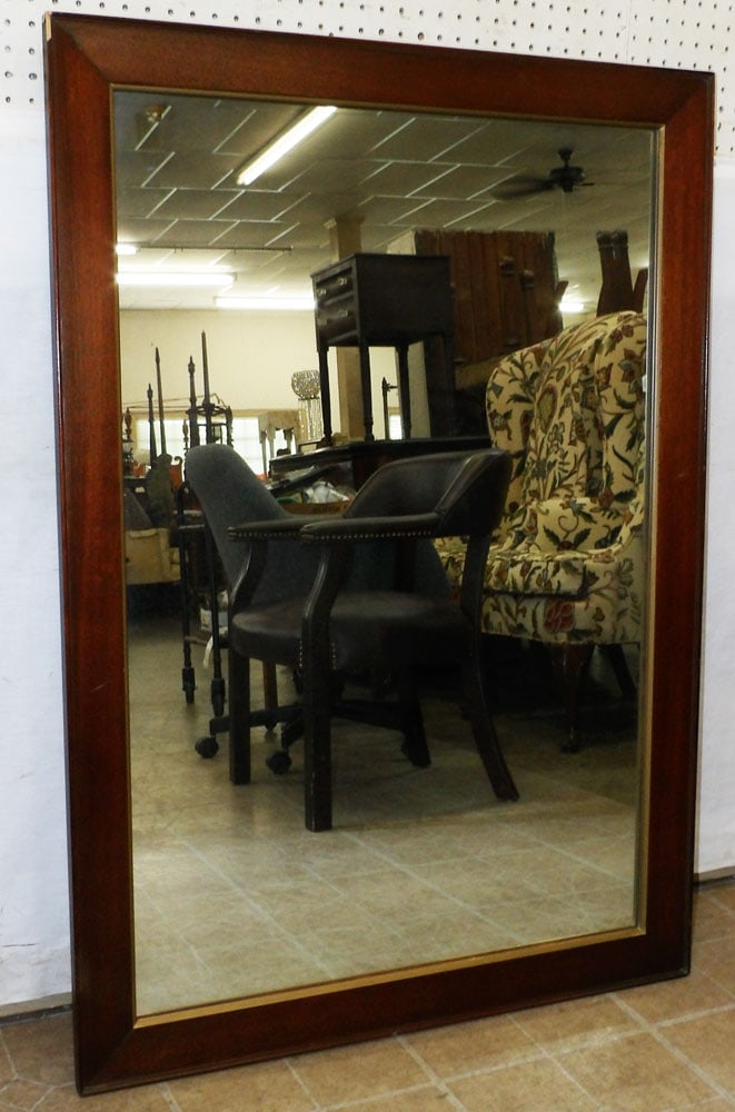 Mahogany Framed Mirror (1 of 2)