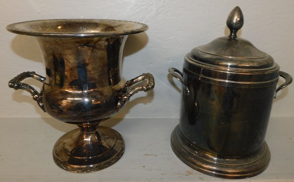 Silverplated Champagne Bucket & Ice Bucket (1 of 3)