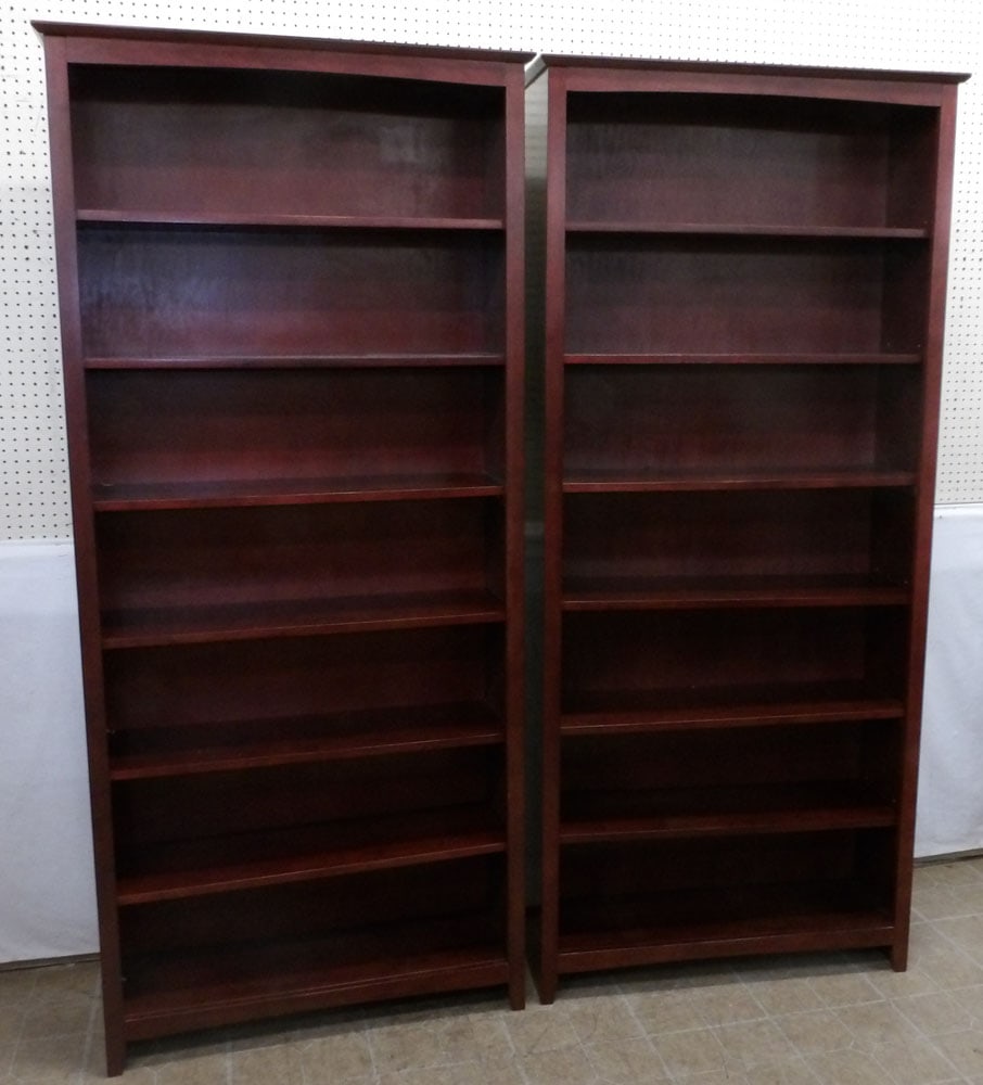 Pair of Cherry Bookshelves (1 of 4)