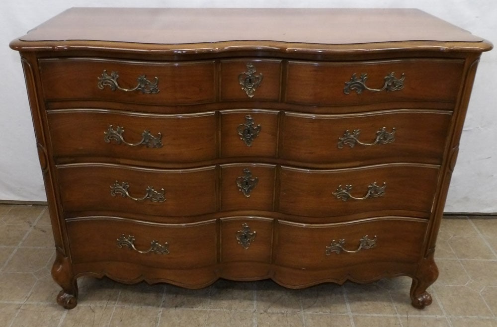 Cherry French Provincial Four Drawer Chest (1 of 4)