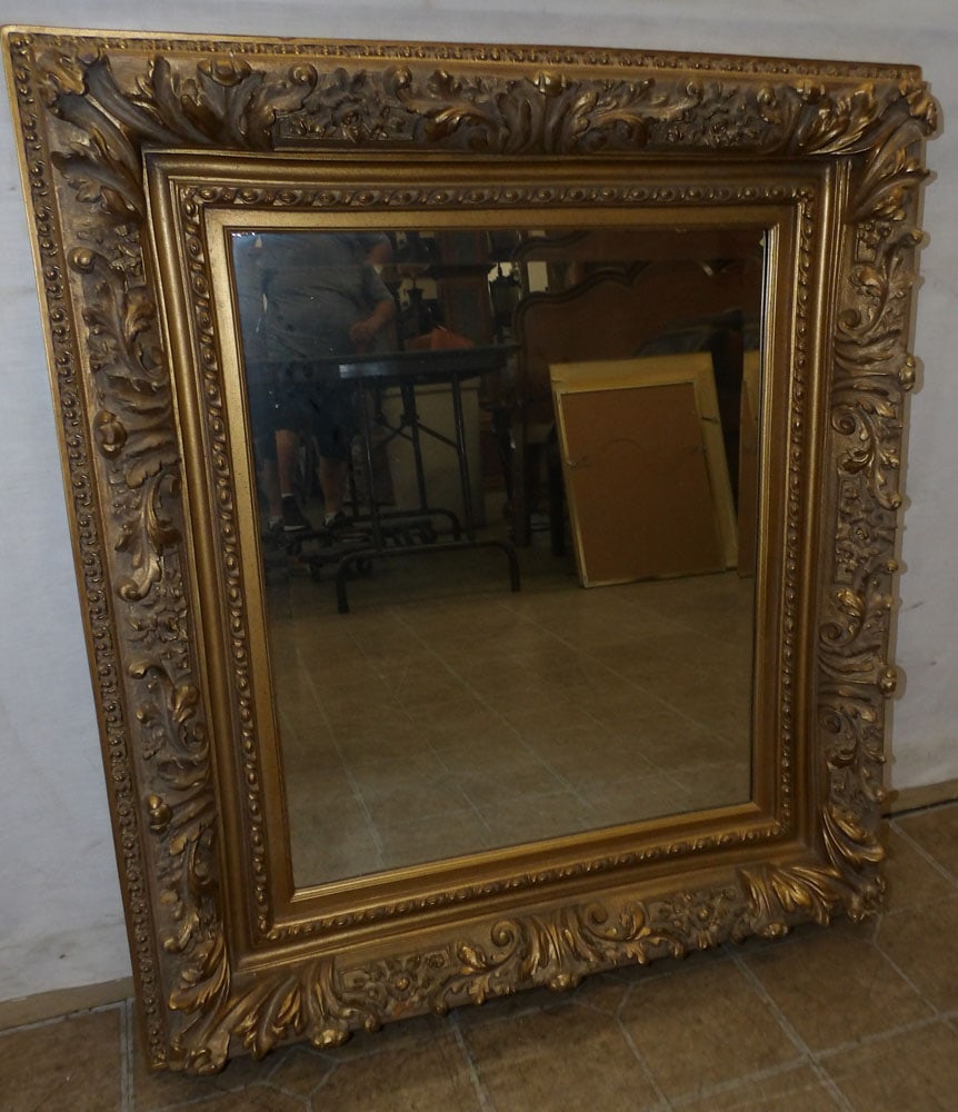 Ornate Gilded Frame Bevel Mirror (1 of 3)