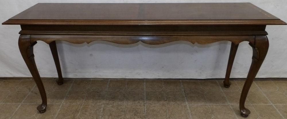 Cherry Queen Anne Style Sofa Table (1 of 4)
