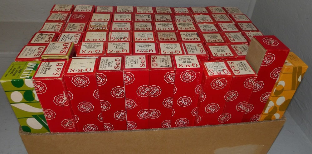 Lot of Piano Rolls: Lot of Piano Rolls. "ALL DESCRIPTIONS AND ANY CONDITION STATEMENT GIVEN BY LANGSTON AUCTION GALLERY ARE STRICTLY OPINIONS AND LANGSTON'S SHALL HAVE NO RESPONSIBILITY FOR ERRORS OR OMISSIONS. THE ABSEN