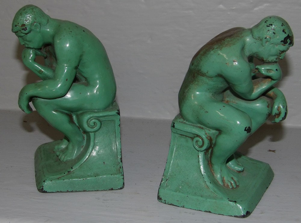 Pair of Painted Metal Bookends (1 of 4)