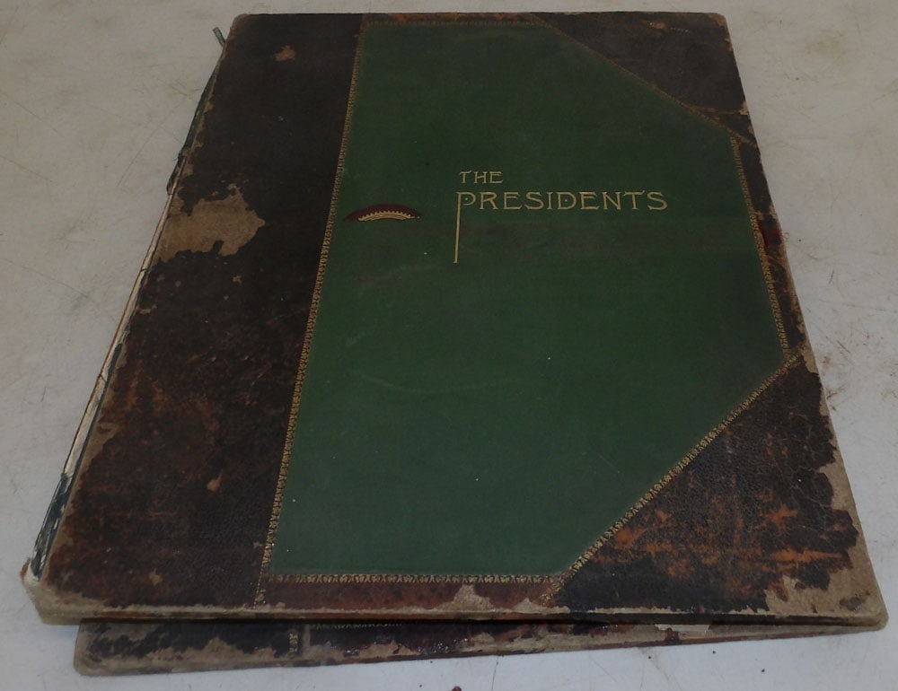 Large Leather Bound Book, (The Presidents 1901) (1 of 4)