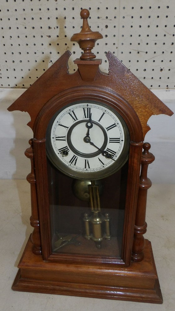 Antique Walnut Shelf Clock (1 of 3)