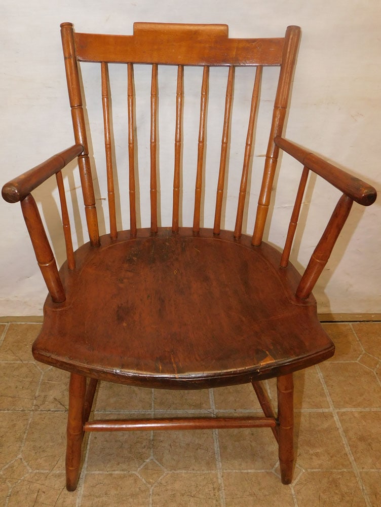 Antique New England Windsor Arm Chair (1 of 4)