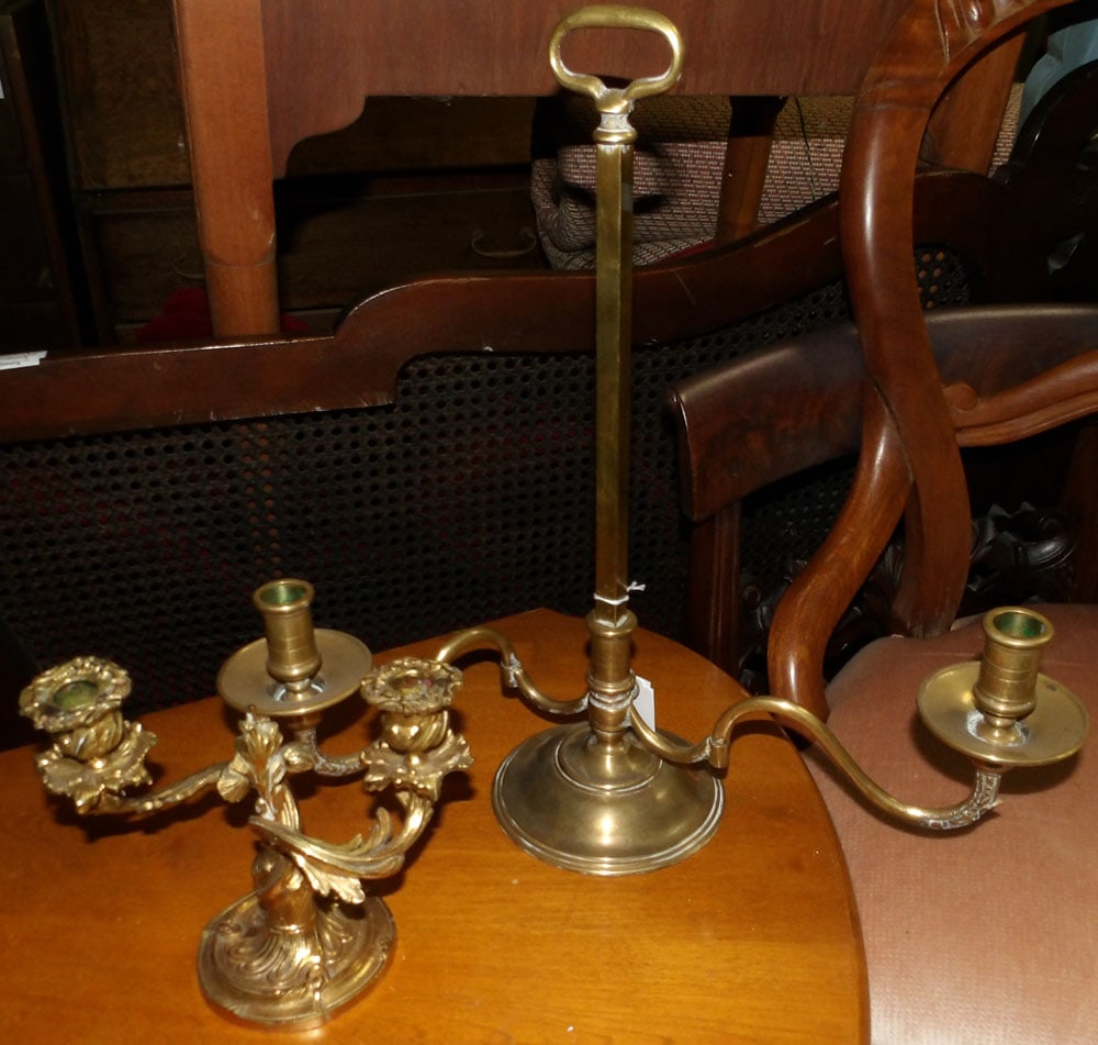 Two Brass Candlesticks (1 of 2)