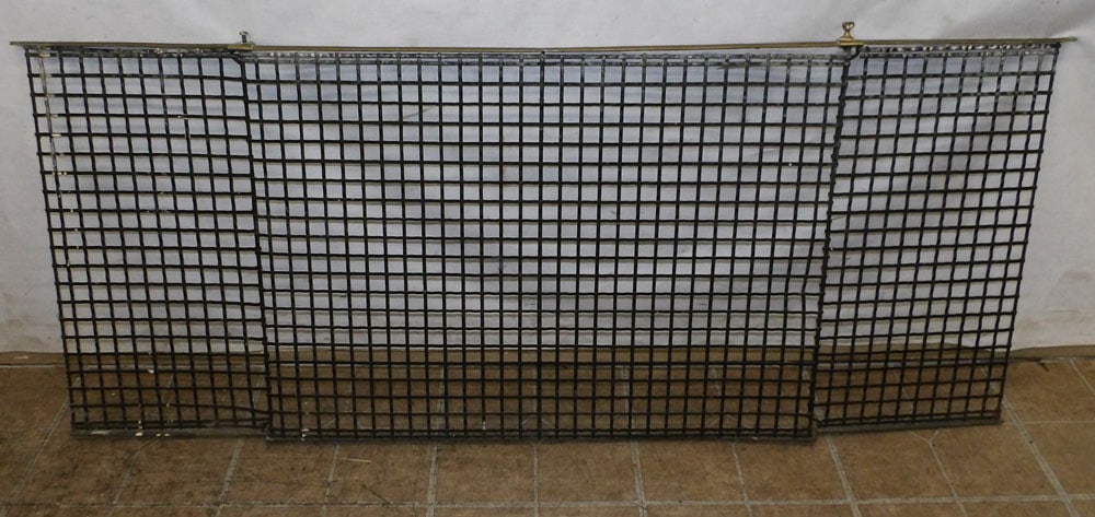 Antique Metal & Brass Fire Screen (1 of 3)