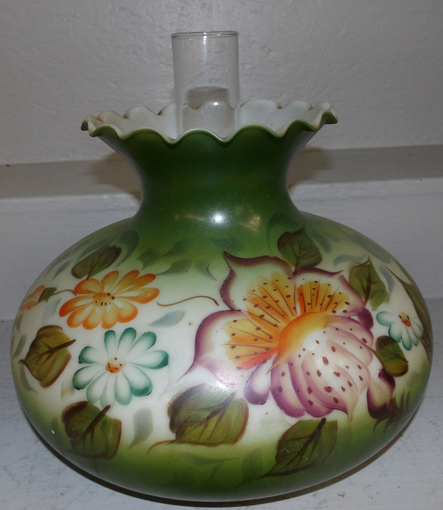 Painted Glass Lamp Shade (1 of 4)